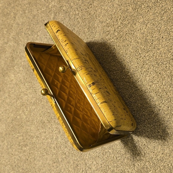 Hallmark Handbags - Hallmark Golden Cork Clutch